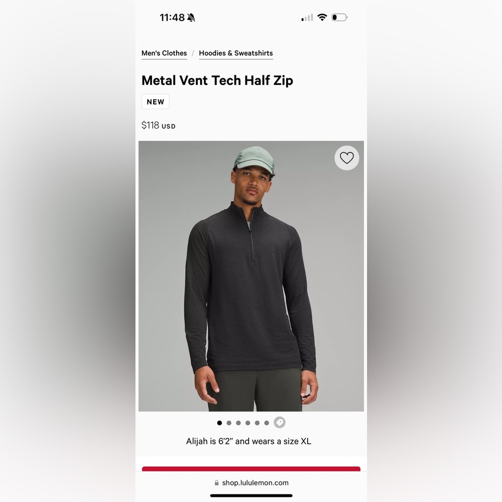 Men’s XL Lululemon Pullover